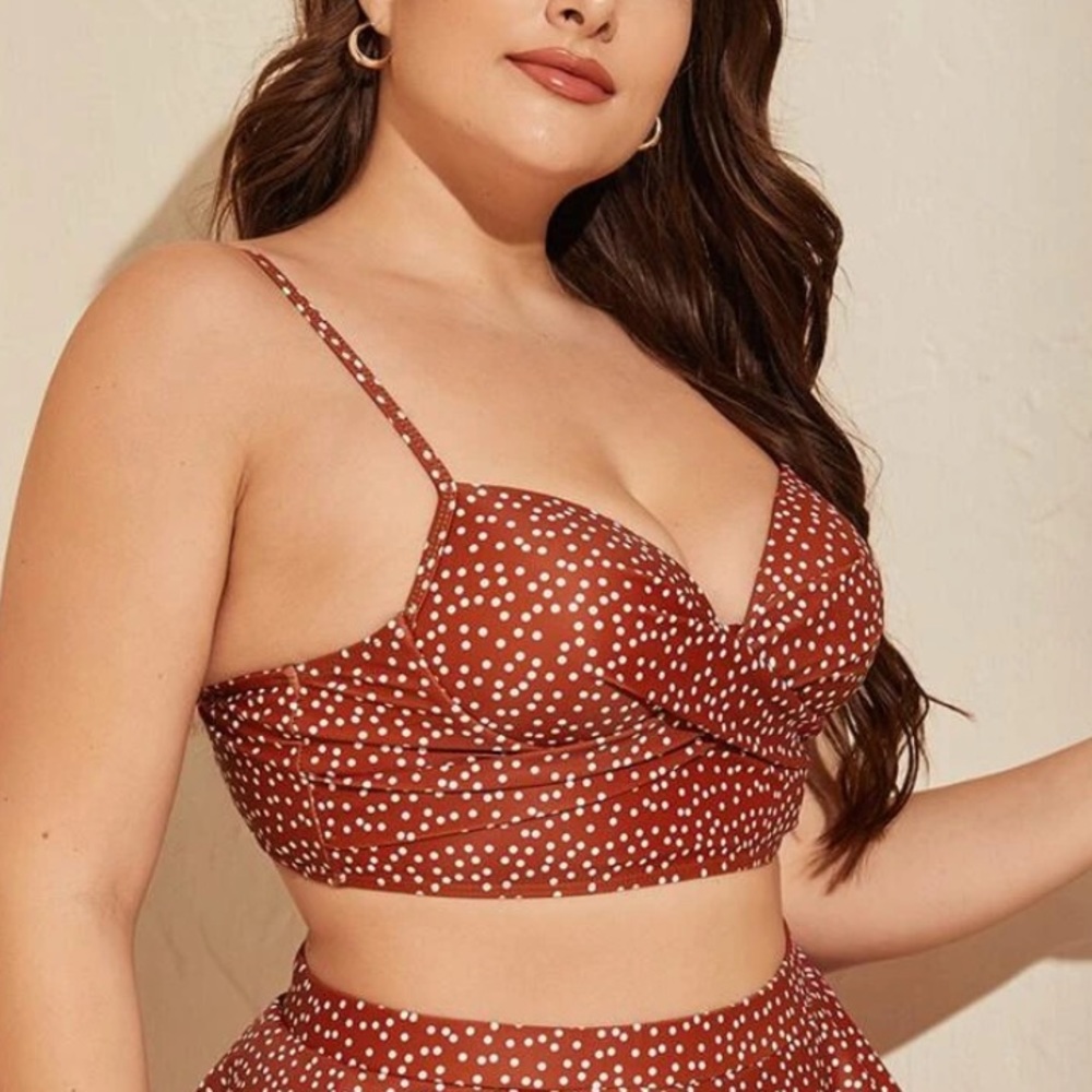 Terra cotta bikini TOP ONLY